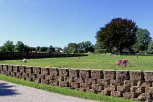 Apostles Circle garden landscape view.