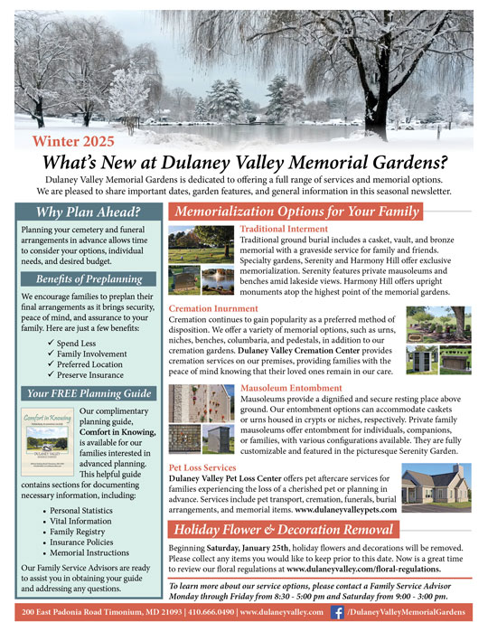 Winter 2025 Newsletter