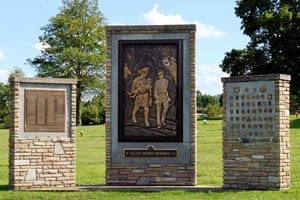 Fallen Heroes Memorial honoring fallen firefighers and police officers who died in the line of duty.