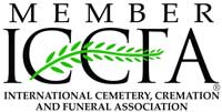 International Cemetery, Cremation and Funeral Association member logo.