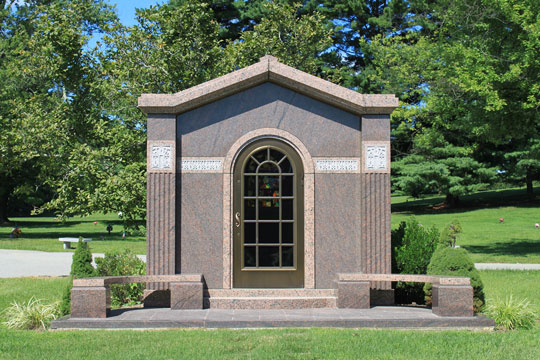 Serenity Garden private mausoleum for family.